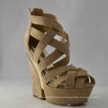 New Design Ladies Chunky Sandals (HCY03-049)